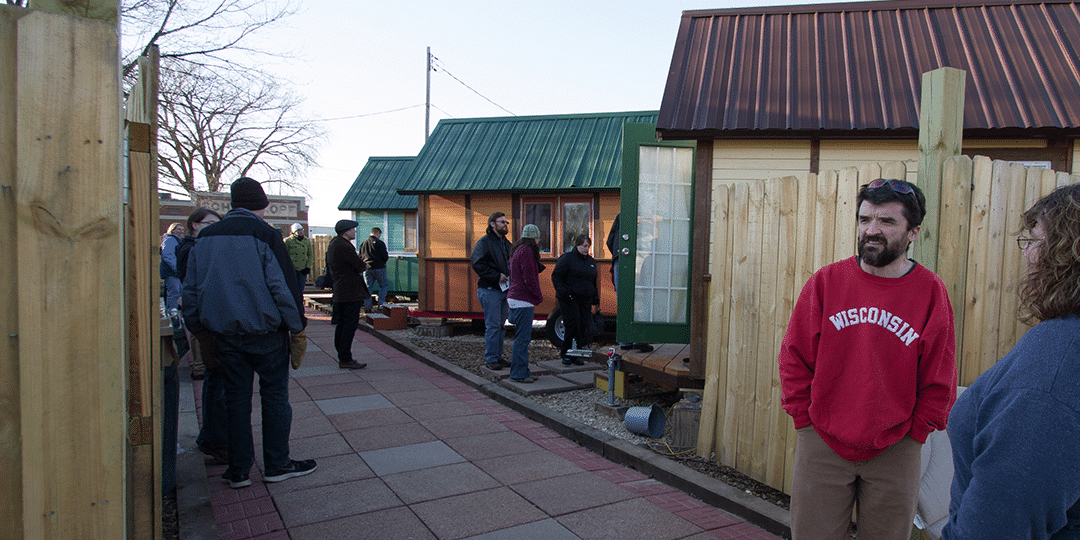 Occupy Madison's tiny-house village on the East Side. Photo from occupymadisoninc.com.