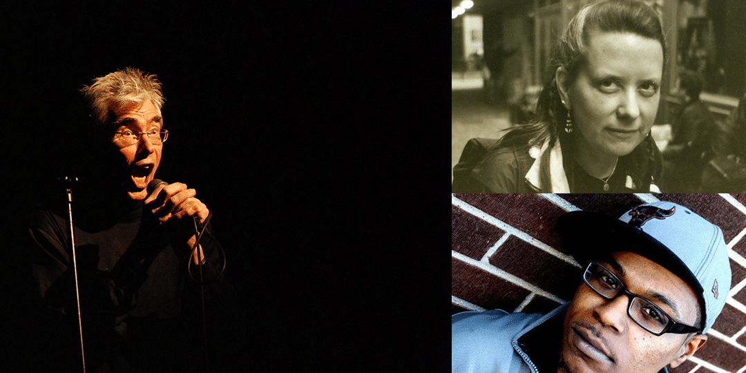 Clockwise from left: Jaap Blonk is at Threshold on November 3, Vanessa Renwick will attend a screening of her films at Vilas Hall on October 29, and Sincere Life plays Freakfest on October 31.