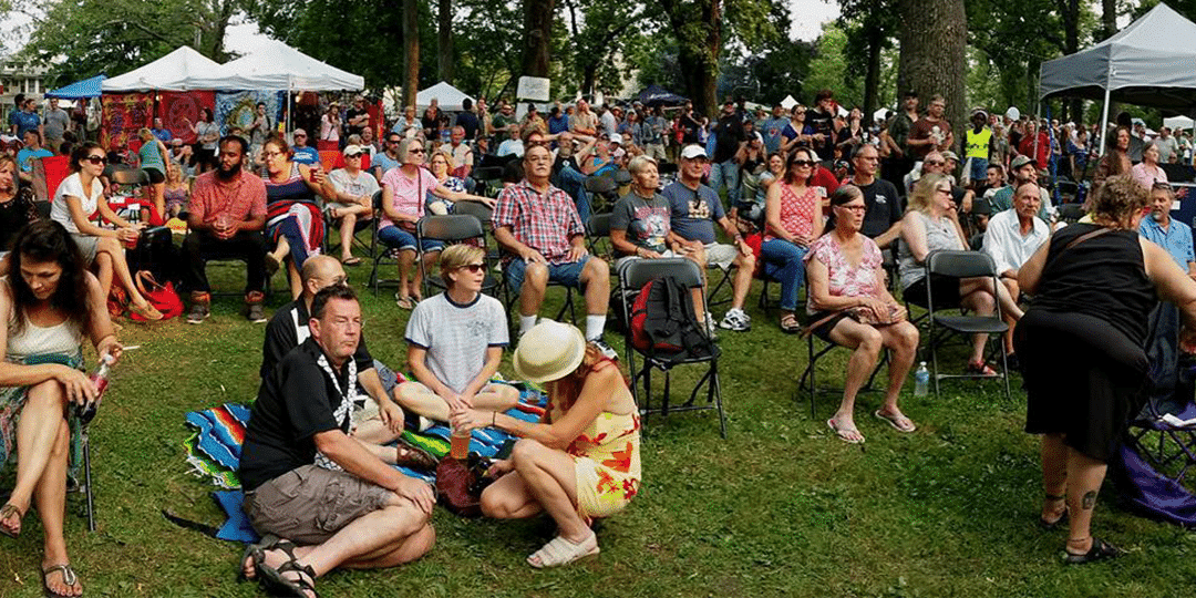 The crowd at this year's Orton Park Festival. Photo by Jim Ackerman.
