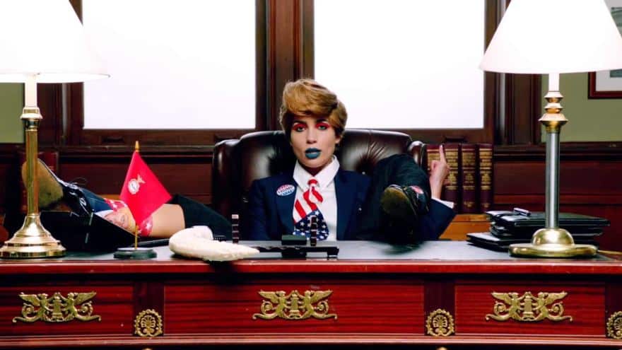 Still from Pussy Riot's new Trump-themed music video,&nbsp;