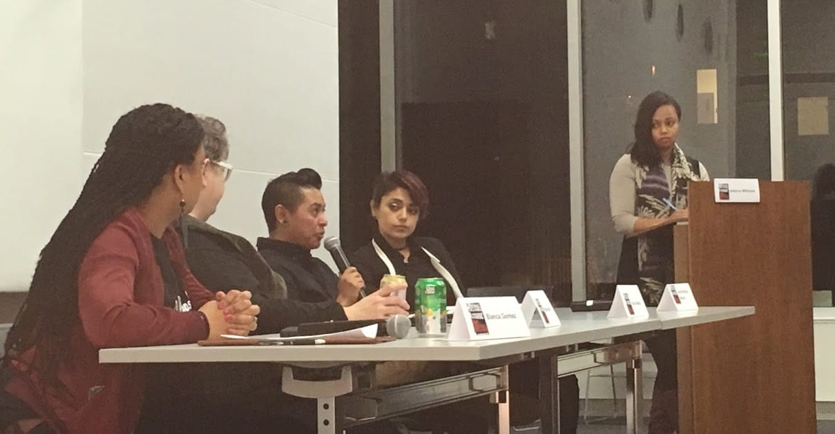 From left to right: Bianca Gomez, Kate Moran, Orion Wells, Laura Patricia Minero, and moderator Jessica Williams.