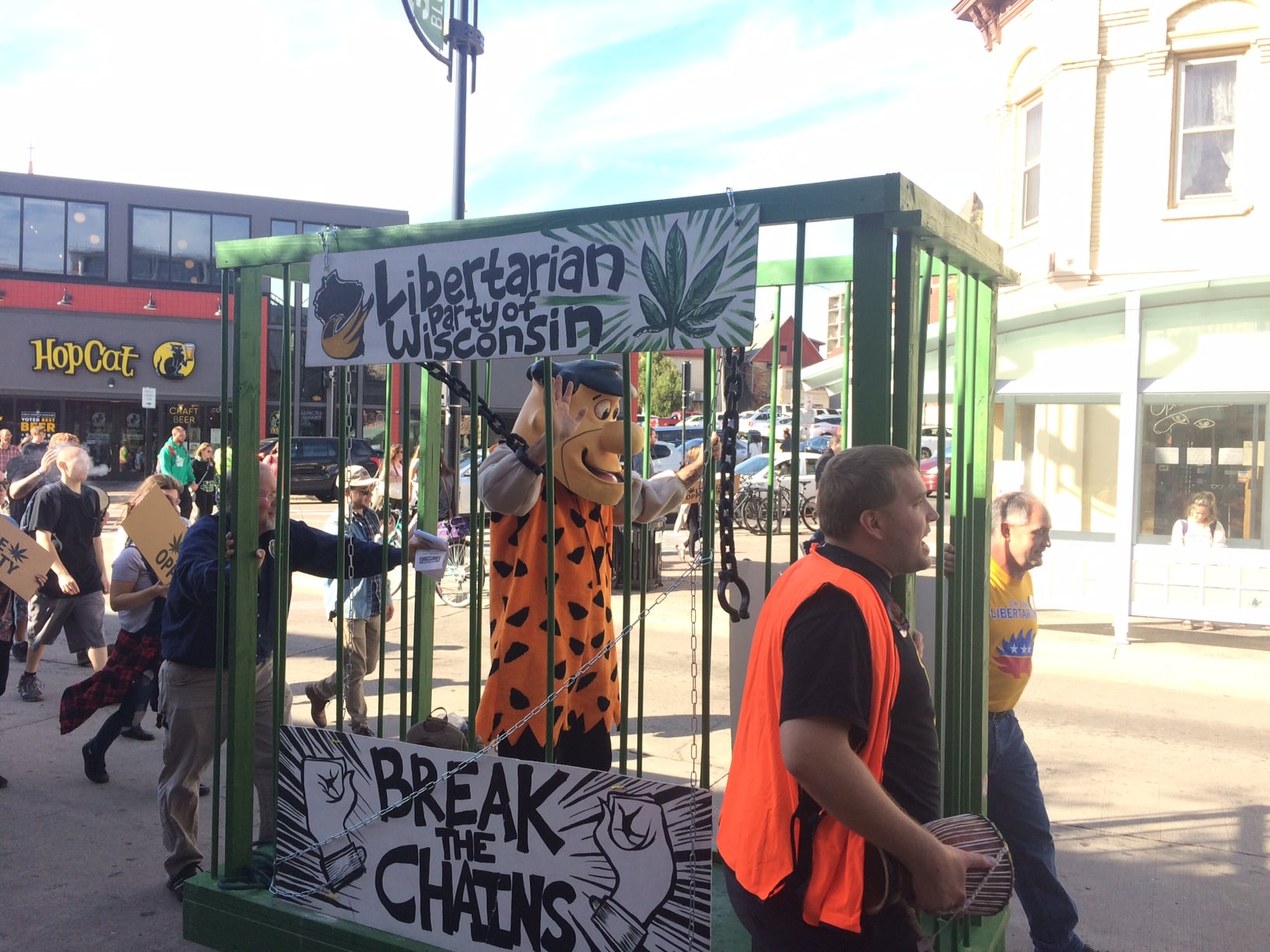 Some puzzling symbolism at work at this year's Harvest Fest. Photo by Reid Kurkerewicz.