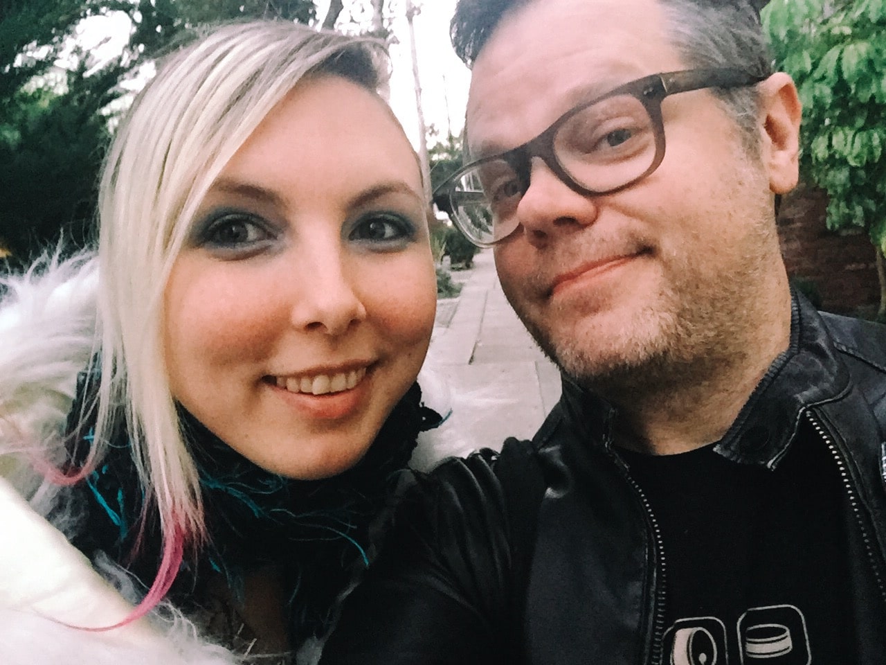 David Last, right, with Chelsea Faith Dolan.