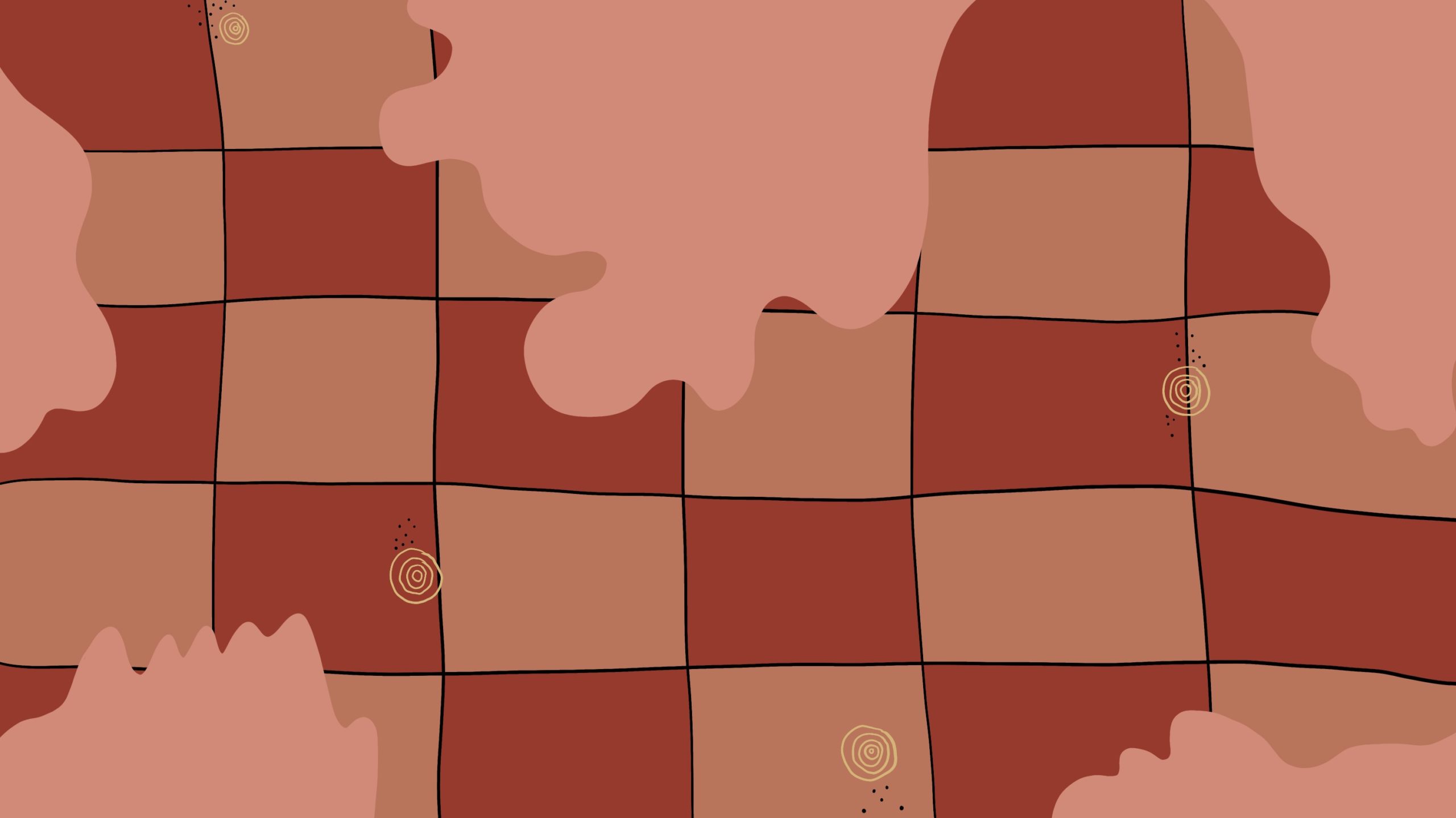 Illustration: Cube-like abstract shapes against an orange background. Illustration by Maggie Denman.