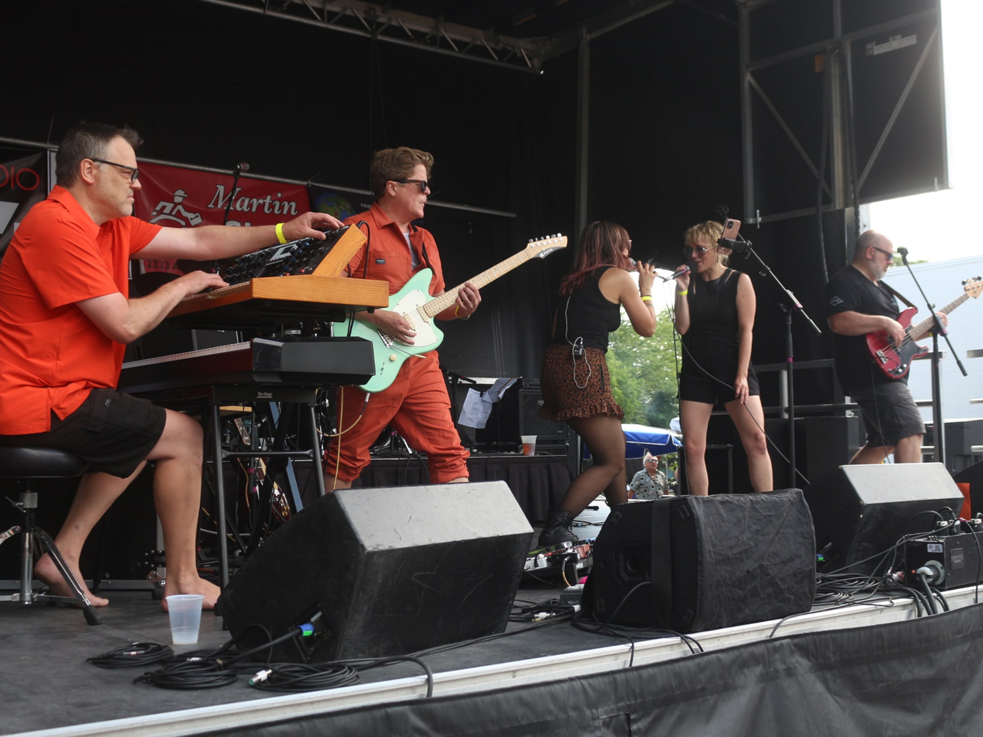 Little Earthquakes performing at AtwoodFest in July 2022. Photo by Steven Spoerl.